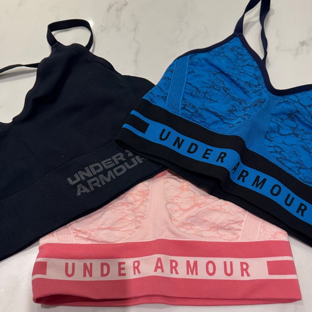 UNDER AMOUR Sports Bras (3) 🖤🩵🩷